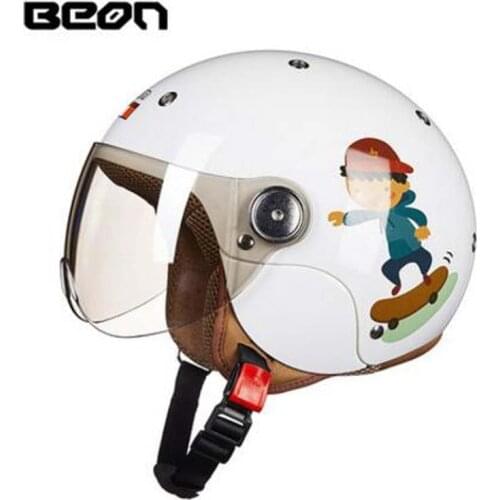 Fashion ECE Certification Netherlands band child motorcycle helmet children half face motorbike helmets of ABS Size XL 52-54cm