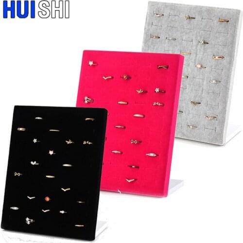 Fashion 50PCS Ring Display Earring Holder for Shop Home Storage Rack Shelf Jewellery Organizer Case Jewelry Packaging Wholesale