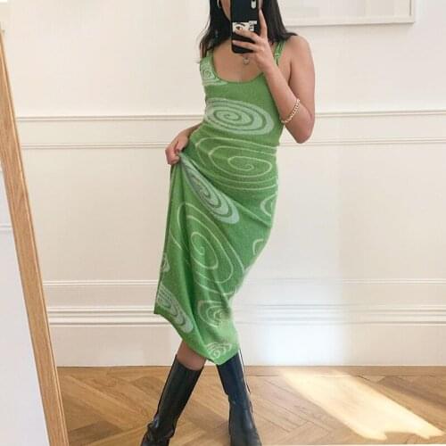 Women Color Block Slip Back Hollow Out Dress Summer Female Slim Fit Sleeveless Spaghetti Strap U-Shaped Neck Dress