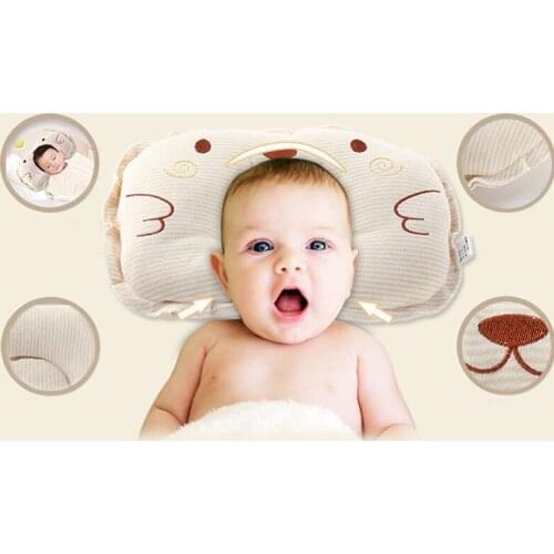 Newborn Baby Pillows Infant Sleep Shape Toddler Positioner Anti Roll Cushion Flat Head Pillow Protection Of Newborn Gifts