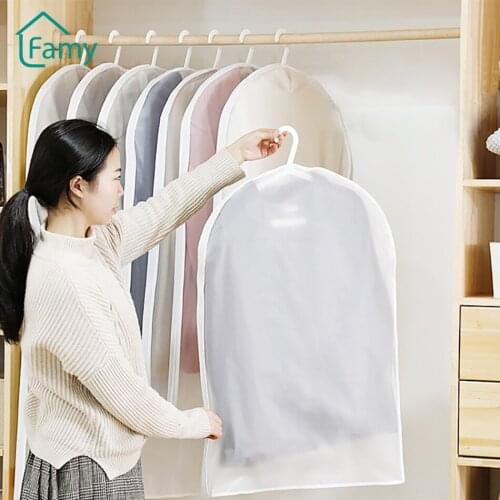 Hanging Garment Bag for Covers Clothes Wardrobe Clothing Dust Cover Protector Suit Coats Fall Jackets Clothes Storage Organizer