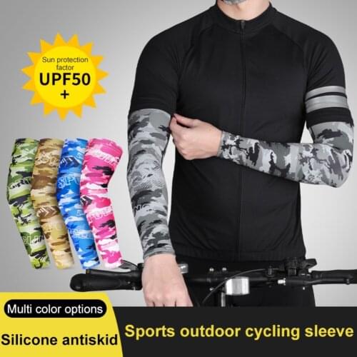 1 Pair Cycling Arm Sleeves Unisex Screen UV Protection Arm Cover Cuff Ice Silk Sleeves Men Women Running Arm Warmer