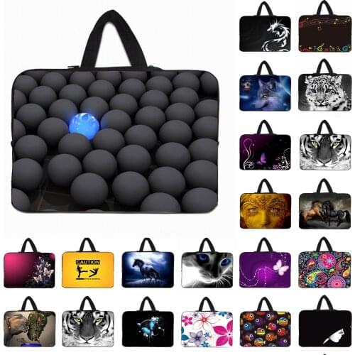 Fasion 10 Inch 12 13 14 15 15.6 17 Laptop Carry Bag Handle Shockproof Neoprene Pouch For Macbook Acer Sony Lenovo Dell Huawei HP