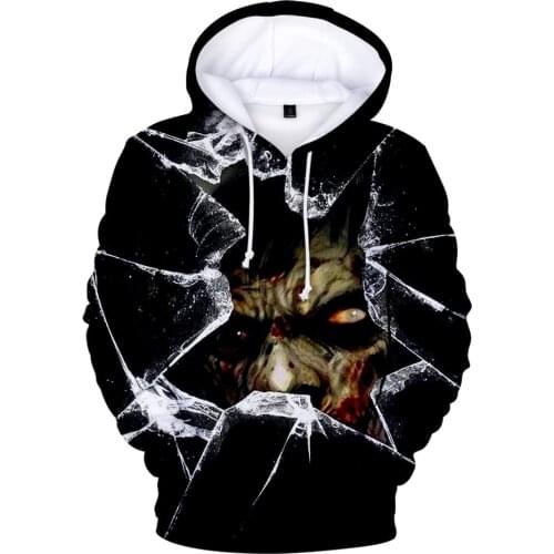 Happy Halloween Hoodies Men/Women Sweatshirts Terror Horrifying Hand Face Hoodie Boy/Girls 3D Cap Hoody Hooded Trendy Popular