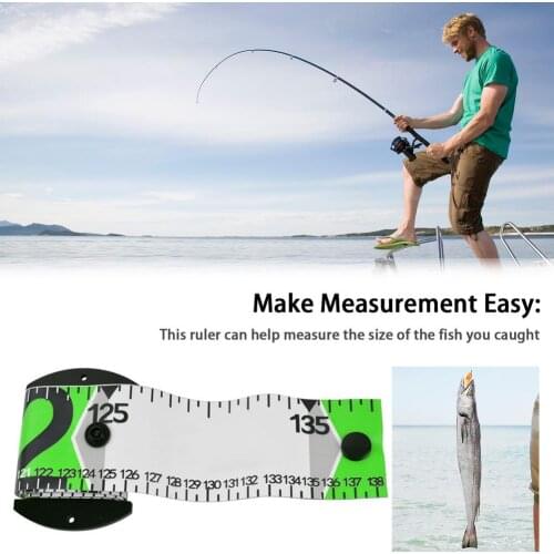 Waterproof Fish Measuring Ruler Accurate Fish Measuring Tape PVC Fishing Ruler Measurement Tackle Tool Fishing Tool 138x5cm