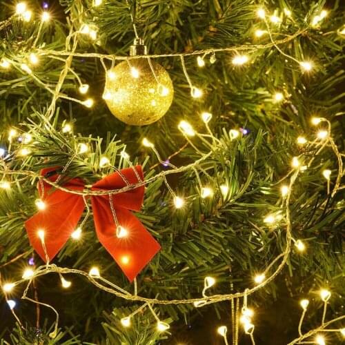 3M 5M 100/200 Waterproof Firecracker Fairy Garland Light Leds Copper Wire LED String Lights for Christmas Window Wedding Party