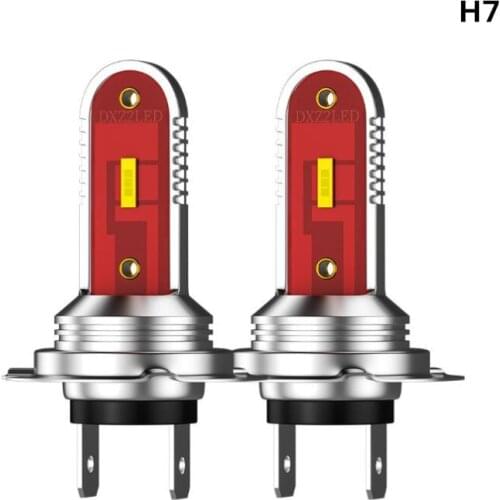 2 bombillas H7 LED Bulbs H8 H11 9005 9006 H10 Led CSP 1800LM Car Fog Lights Driving Day Running Lamp 12V White Auto Led H7 Bulb