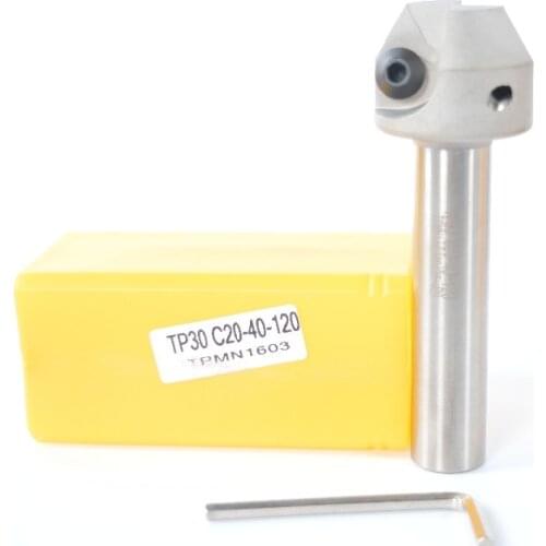 30 degree 25mm-40mm cnc Chamfering drill tool holder TP30 C20-40-120 for TPMN TPKN 16