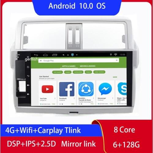 Toyota Land Cruiser Prado 2010 2011 2012 2013 LC150 Autoradio 2Din Android Apple Carplay Radio Auto Radios Car Video Players Dab