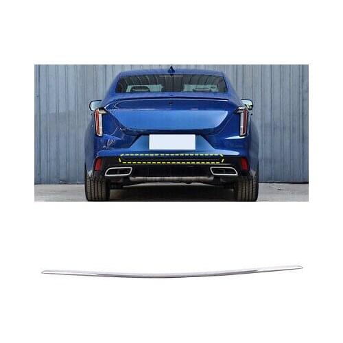Car Accessories Steel Rear Bumper Lid Molding Cover Trim For Cadillac CT4 2020