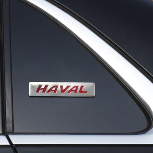 Car Decoration Stickers Logo 3D Aluminium Emblem Badge Decal For Haval F7 H6 F7x H2 H3 H5 H7 H8 H9 Auto Accessories