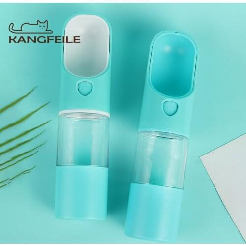 KANGFEILE 400ml Dog Water Bottle+Food Bottle Pet Feeders Bowls for Dogs Cats Portable Drinking Water Cup Pet Products D2353