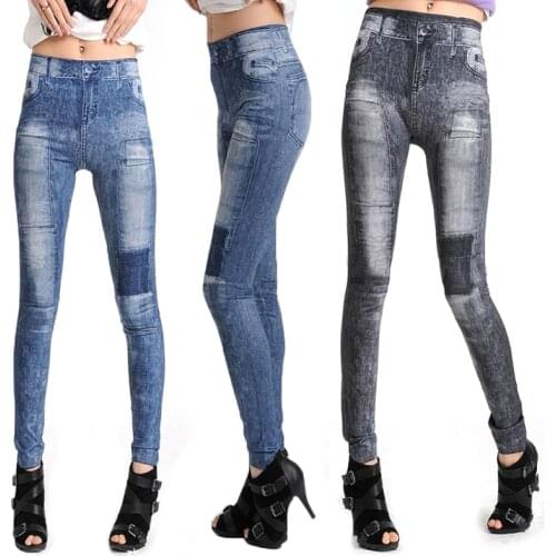 Women Winter Autumn Leggings Thin Leggins Slim Elastic Solid Leggings Jeans For Women Casual Sport Legging