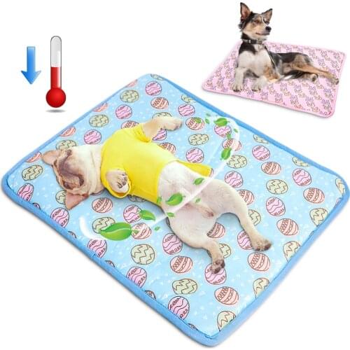 Summer Dog Cooling Mat Pet Cooling Mats Breathable Dog Cat Bed Blanket Pet Sofa Cushion Cooling Mat for Large Dogs Pets Ice Pad