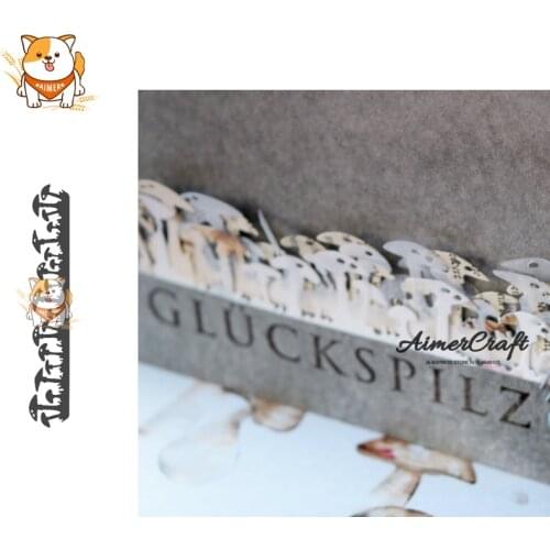 Mushroom Field Metal Cutting Dies Scrapbooking Stencil For DIY Paper Card Decorative Embossing Die Cut Craft Dies New 2019