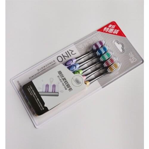 Soft Hair Eco Friendly Toothbrush Family Use Portable Travel Tooth Brush Soft Fiber Nano Clean Teeth Tool Oral Hygiene Care