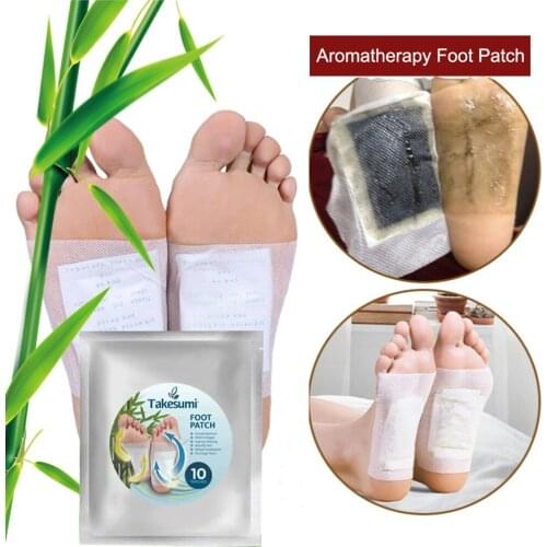 Set of 10 Foot Patch Adhesive for Better Sleep Warm Feet Natural Ingredients Self Stick Sleep Improvement Slimming Foot sticker