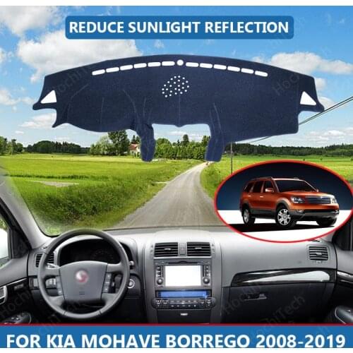 Car Inner Dashboard Cover Capet Cape for KIA Mohave Borrego 2008-2019 Dashmat Sunshade Pad Cover Dash Mat