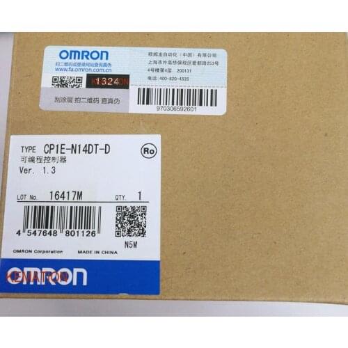 Original OMR CP1E-N20DT-A CPU Unit 12 Inputs 8 Outputs Transistor Sinking CP1E-N20DTA CP1EN20DTA New