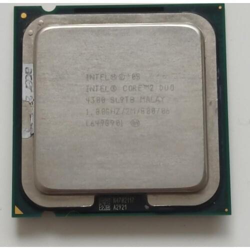 INTEL CORE Processor 2 DUO E4300 1.80GHZ/2M/800 SOCKET 775 SL9TB ORIGINAL used