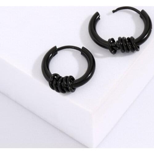 Earrings Specially Designed for Women Fashion Earrings Black Color Stainless Steel Earring Surprise Gift for Friends Party Dance