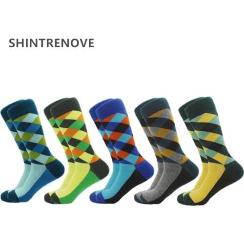 SHINTRENOVE Men's Colored Socks