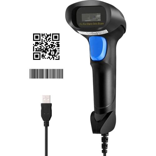 Eyoyo Wired 1D QR 2D barcode scanner handheld USB Wired Bar Codes Reader CCD PDF417 Data Matrix Bar Code Image Automatic Scanner