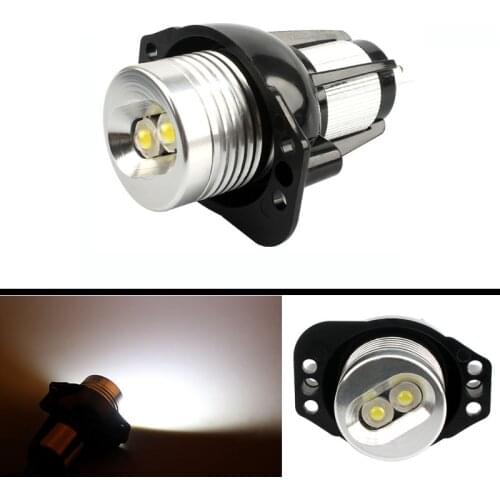 2PCS 10W LED Angel Eyes Marker Lights Bulbs Error Free White/Red/Blue for BMW E90 E91 3 Series 325i 328i 335i Car Styling