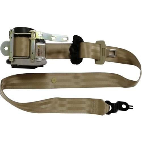 WONSDA Hot Selling Seatbelt Auto Parts Car Accessories Beige three points Safety Seat Belt Fits for Volks Wagen PoIo