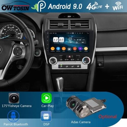 10.1"IPS 8Core 4G+64G Android 9.0 Car Radio GPS Multimedia For Toyota Carmry 2012 2013 2014 2015 2016 2017 DSP CarPlay Parrot BT