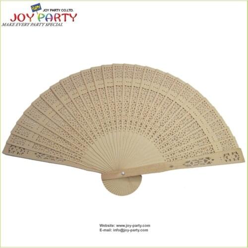 100pcs/lot 20cm decotive Wooden Hand Fan wedding party promotion gifts