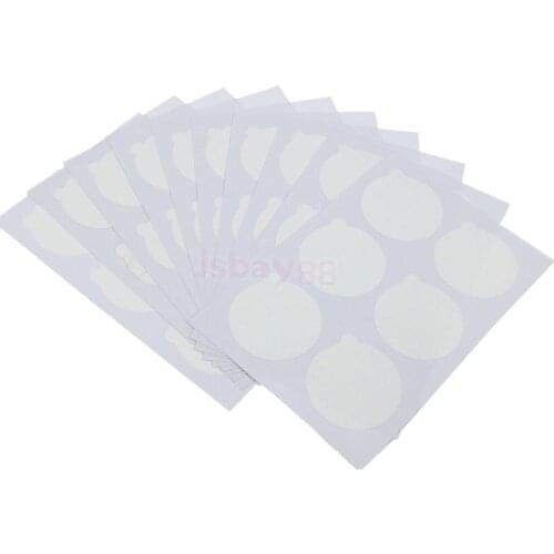 60x Disposable Grafted Eyelash Glue Holder Pallet Sticker Eyelash Extension Glue Pad Under Eyelash Jade Stone Eyes Makeup Tools