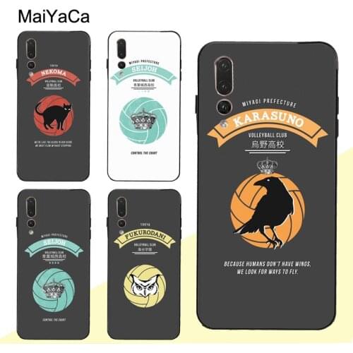 MaiYaCa Karasuno Nekoma Crest Case For Huawei P30 Pro P40 P10 P20 Lite Mate 20 30 10 Lite P Smart 2019 Z