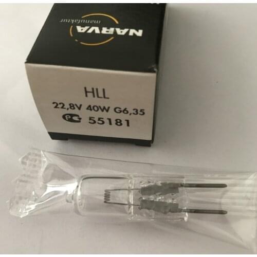 NARVA 55181 HLL 22.8V40W G6.35 halogen bulb, Dr.Mach shadowless lamp 22.8V 40w