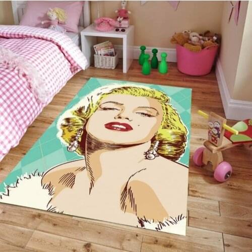 Marilyn Monroe 4 patterned carpet, non-slip floor carpet kitchen rug, young male carpet corridor carpet, area Rug modern carpet