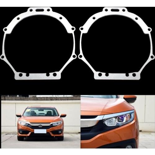 Taochis Frame Adapter Head Light Bracket for HONDA CIVIC 10 Hella 3R G5 5 Bi Xenon Projector Lens Retrofit Auto Light