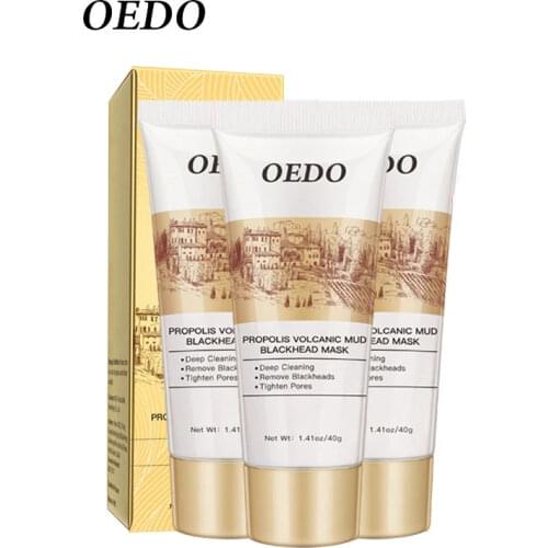 3pcs Volcanic Soil Facial Mask Anti Acne Remove Blackhead Deep Cleaning Repair Skin Whitening Moisturizing Oil-control Cream