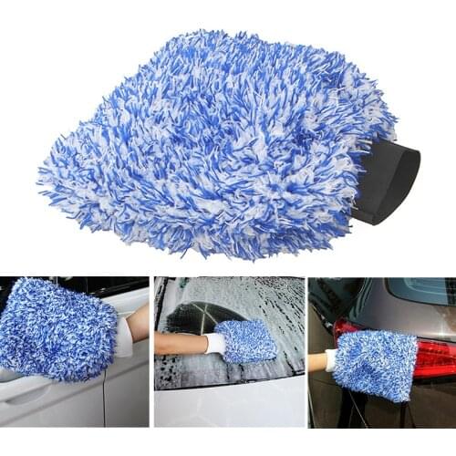 Microfiber Wash Mitt Ultra Soft Car Cleaning Sponge Premium Washing Glove M8617