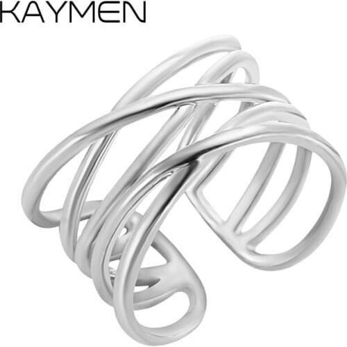 Fashion Gold or Silver Color Adjustable Cuff Rings for Women Girls, Wedding Engagement Rings, Statement Band Rings 00303