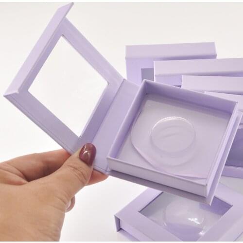 Wholesale 100/pack mink lahses false eyelashes Square box Custom your own logo 25mm mink lashes Makeup eyelash storage case