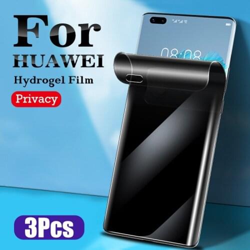 Mate40Pro+ Privacy Screen Protector For Huawei P40Pro Mate40RS Anti-Peeping Hydrogel Film Mate30Pro P30 P40 Pro Soft Mate30 EPro