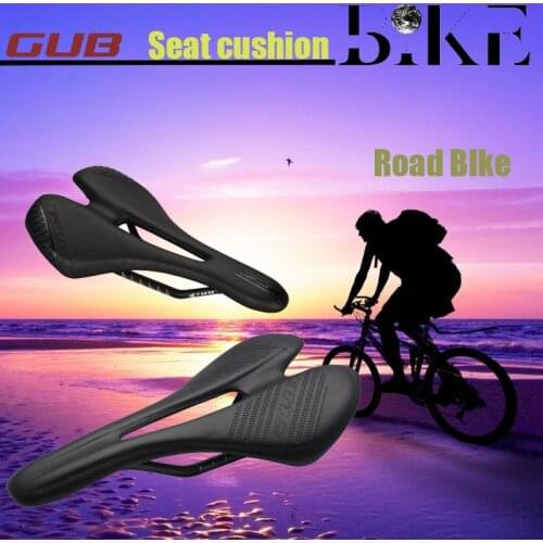 GUB Road Bicycle Saddle Bike Seat For Bikes Cycling Leather Saddle Hollow Seat Cushion Road Bike Seat Bicicleta Men