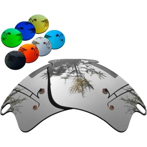 100% Precisely Cut Polarized Replacement Lenses for Fast Jacket XL Sunglasses Chrome Mirrored Coating Color- Choices