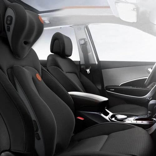 Universal Car Seat Pillow Headrest Memory Foam Travel Neck Pillow Massage Office Chair Lumbar Support Cushion Auto Accessories