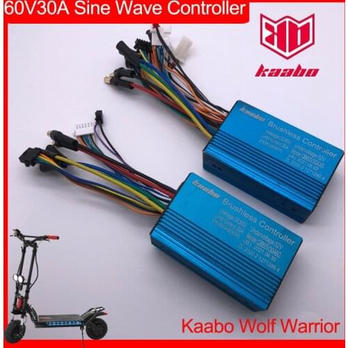 WW 60V30A Sine Wave Brushless Controller 1200W Hall Motor Kaabo Wolf Warrior Electric Scooter Accessories