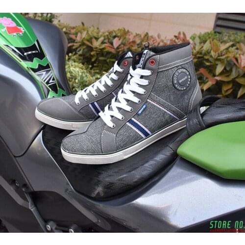 Protective Wear Motorbike Riding Shoes Motorcycle Boots Street Racing Boots Breathable Biker Boots Motorcycle Shoes