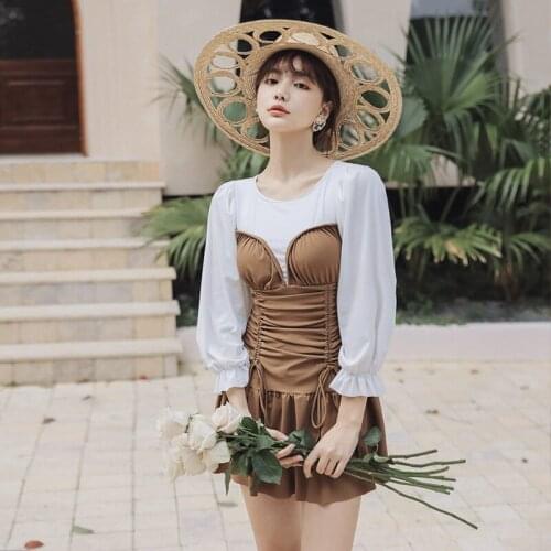 Women Swimwear 2021 One Piece Bikini Push Up Swimsuit Bathing Suit Female New Hot Print Polyester Sierra Surfer Onepiece Closed