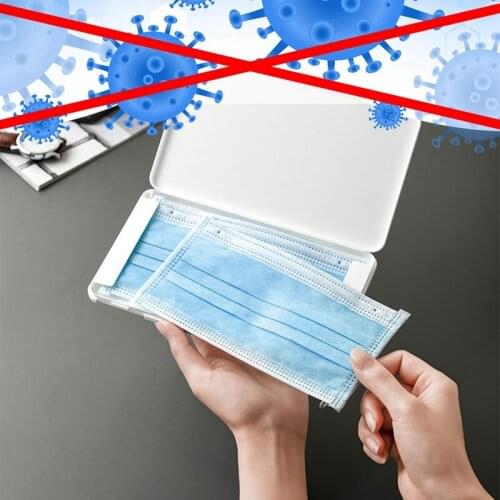 1pc Portable Disposable Mask Storage Box Storage Organizer Dustproof Mask Case Face Masks Contain