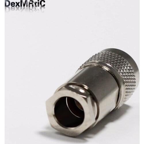 1pc UHF male plug RF Coax Connector Clamp RG8,RG213,LMR400 Straight Nickelplated NEW wholesale