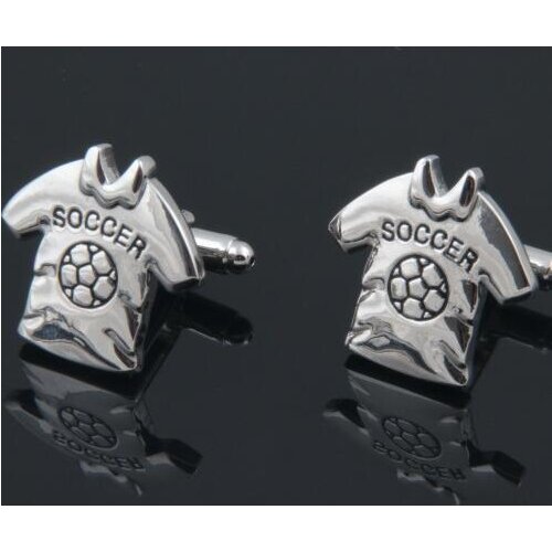 10pairs/lot Novelty Football Player T-Shirt Cufflinks Soccer T-Shirt Cuff Links Copper Made Cuff Button Mens Jewelry Gift